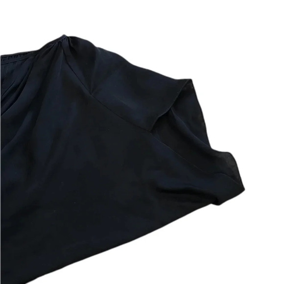 Anagram Black Sheer Silk Blouse 4 - Picture 2 of 5